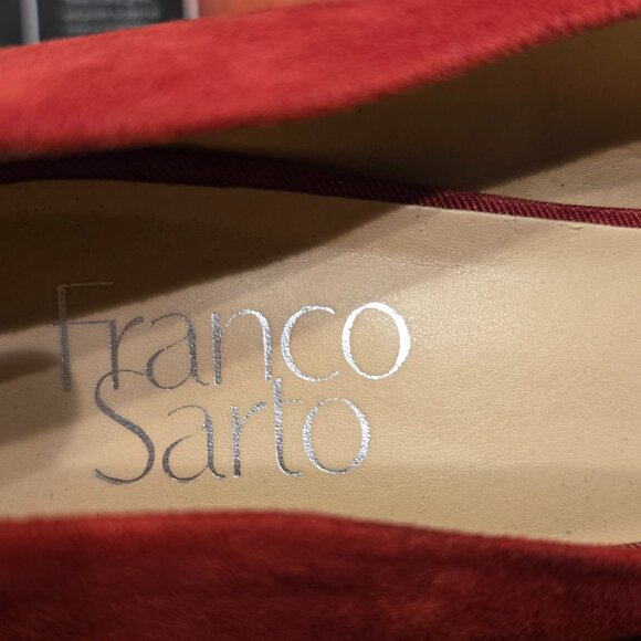 ๐ Autumn Enchantment Heels โ Franco Sarto ๐ Size 9  Suede block heels - Picture 3 of 8